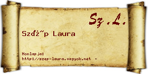 Szép Laura névjegykártya